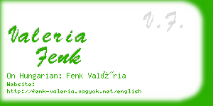 valeria fenk business card